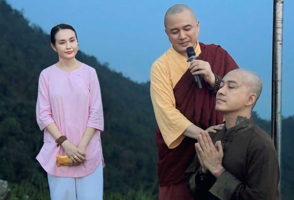 Hình ảnh Tuấn Hưng cạo đầu đi tu khiến “dậy sóng” cộng đồng mạng