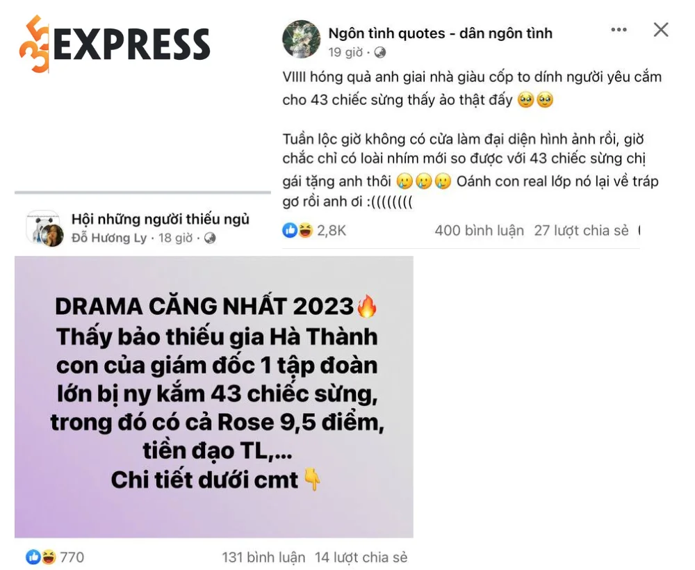 Các fanpage đưa tin Tiến Linh liên quan đến 1 vụ cắm sừng quy mô lớn