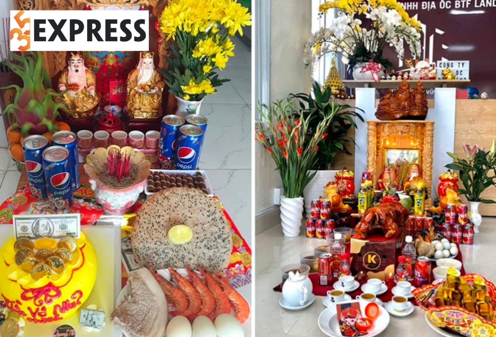 Bàn cúng Thần Tài đầu năm mới
