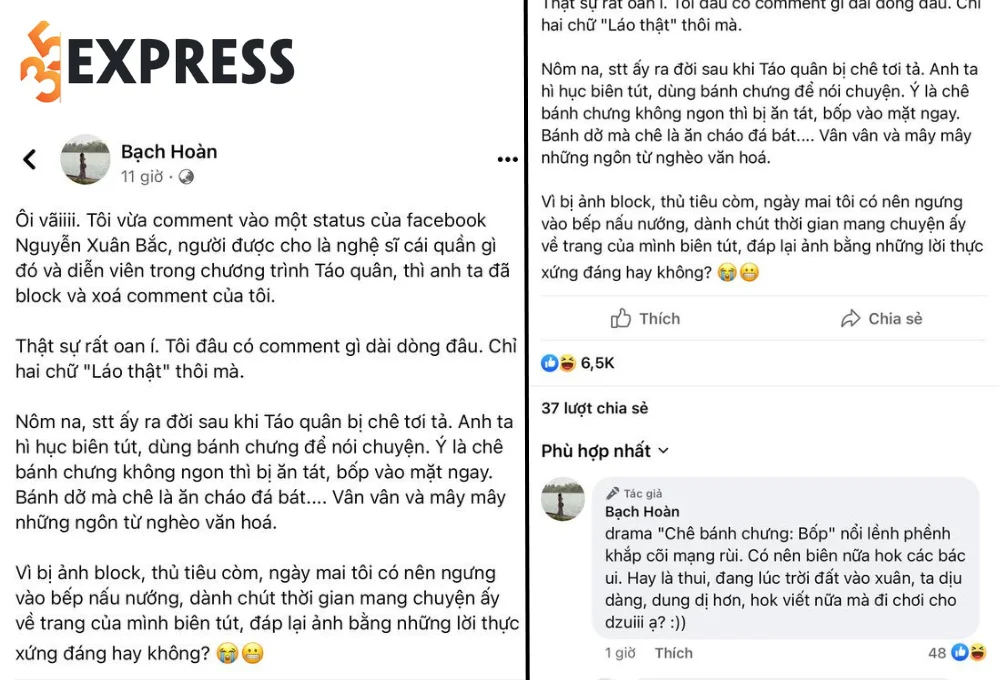 Có những người đọc còn bị Nghệ sĩ Xuân Bắc block
