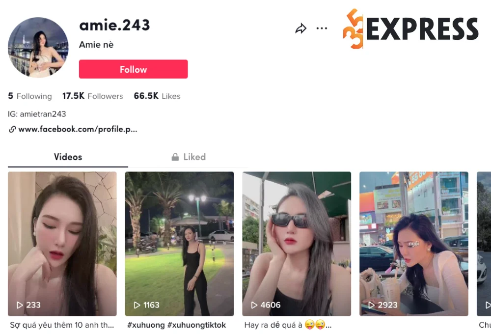 Hotgirl Biên Hòa sở hữu gần 20,000 lượt người theo dõi trên TikTok