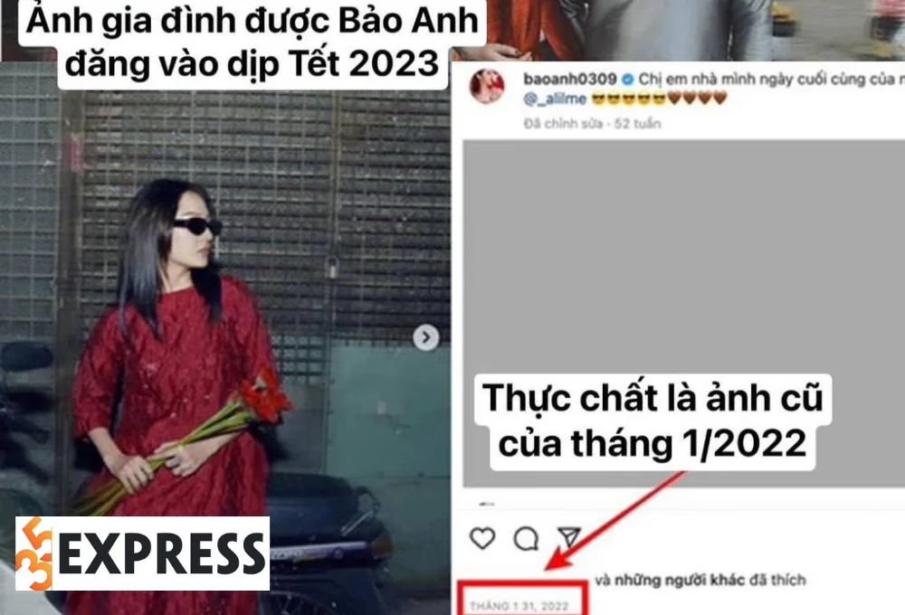 Bảo Anh đăng ảnh cũ trong dịp Tết vừa qua