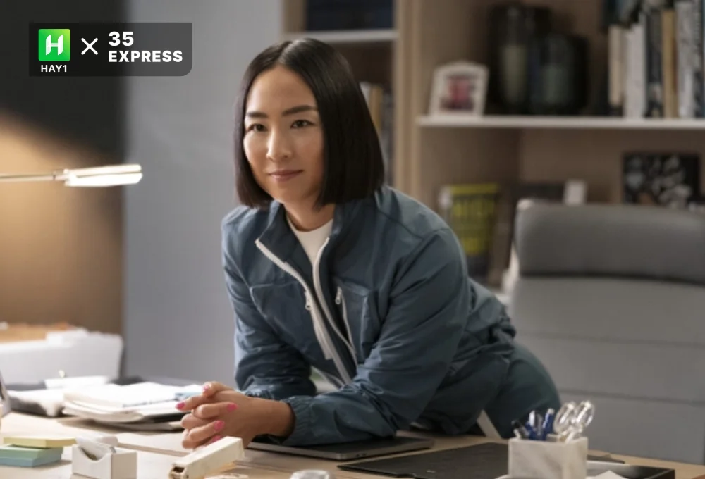 Greta Lee trong series The Morning Show