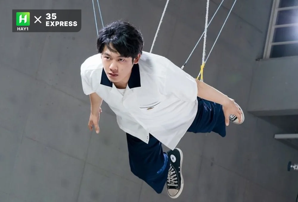 Lee Jung Ha được đạo diễn Moving dành nhiều lời khen ngợi về các cảnh hành động trên dây trong phim