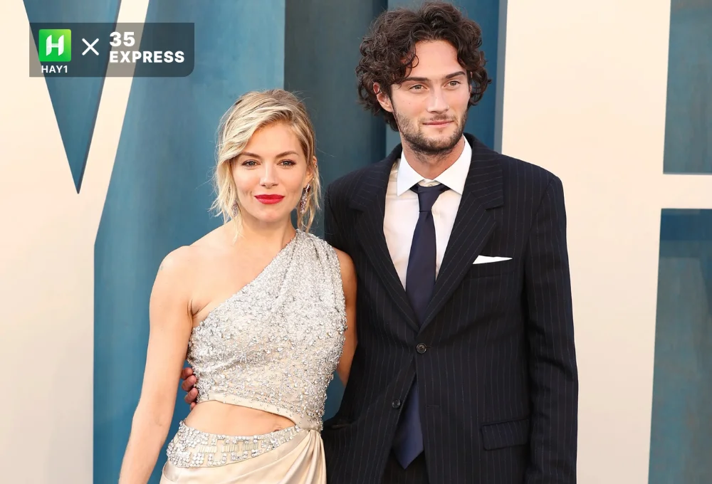 Sienna Miller và Oli Green đẹp đôi dự tiệc từ thiện tại Anh ngày 5/5/2022