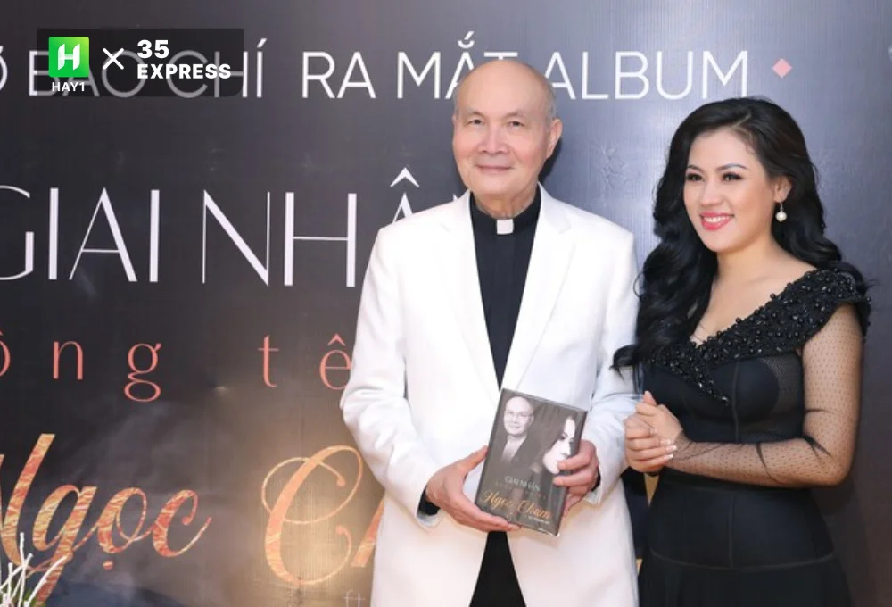 Nhạc sĩ Vũ Thành An trong buổi giới thiệu album "Giai nhân" của ca sĩ Ngọc Châm