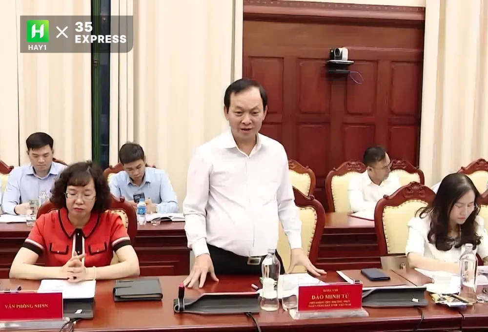 Ông Đào Minh Tú tham dự và phát biểu tại buổi làm việc ở Tuyên Quang