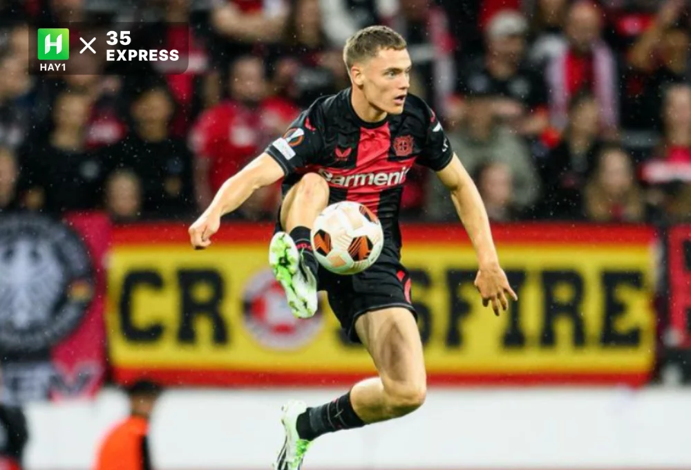 Florian Wirtz có bước thăng tiến vượt bậc trong màu áo CLB Bayer Leverkusen