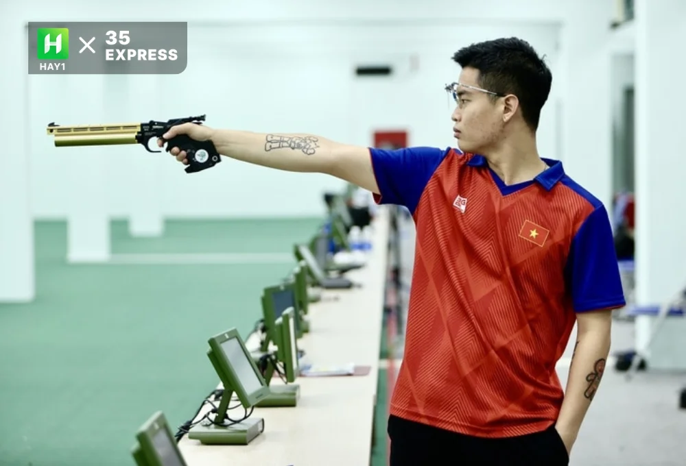 Phạm Quang Huy lỡ huy chương tại Giải vô địch bắn súng quốc gia 2023