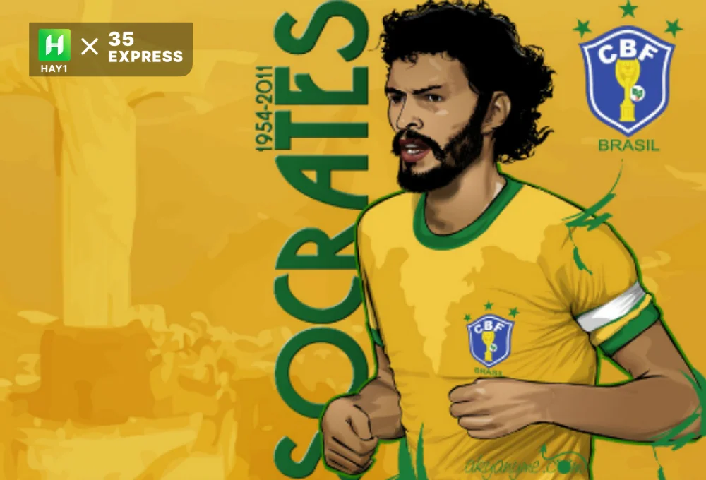 Sócrates có biệt danh là nhà hiền triết khi còn chơi bóng