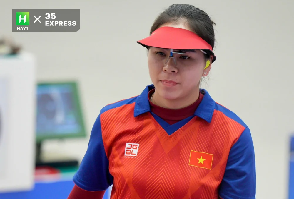 VĐV Trịnh Thu Vinh thi đấu tốt ở giải vô địch bắn súng quốc gia