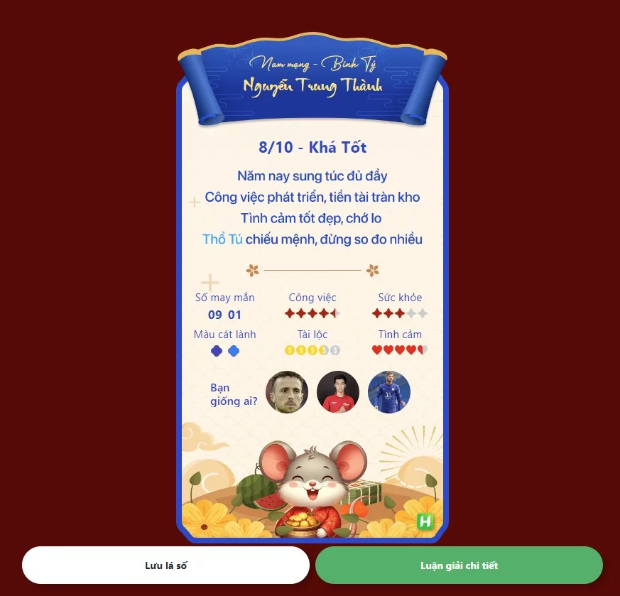lá số tử vu tuổi tý