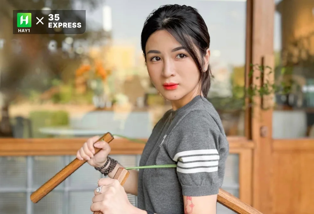 Vẻ đẹp đầy cá tính của hot girl võ thuật Bông Trần