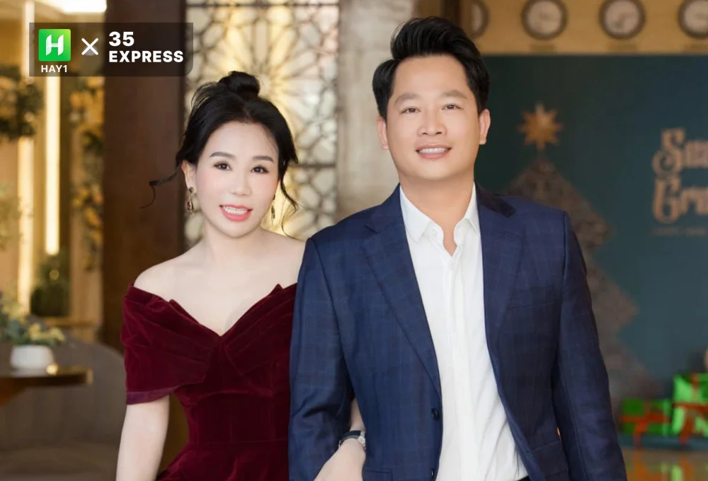 Đại gia Hoàng Kim Khánh bên cạnh vợ Phan Thị Mai - Mai Lisa