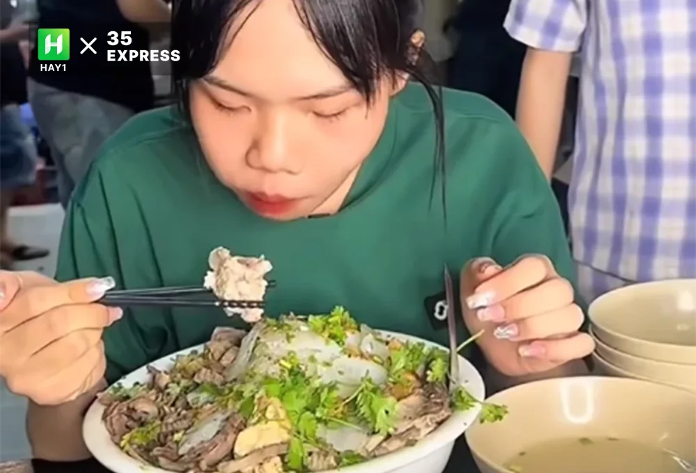 Ngọc Mai đã nhận về số tiền hơn 70 triệu đồng từ các quán ăn có tổ chức thử thách