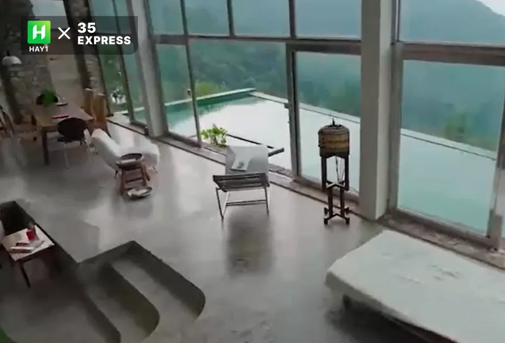 Căn nhà của nhà văn Nguyễn Quí Đức mang phong cách châu Á kết hợp với châu Âu