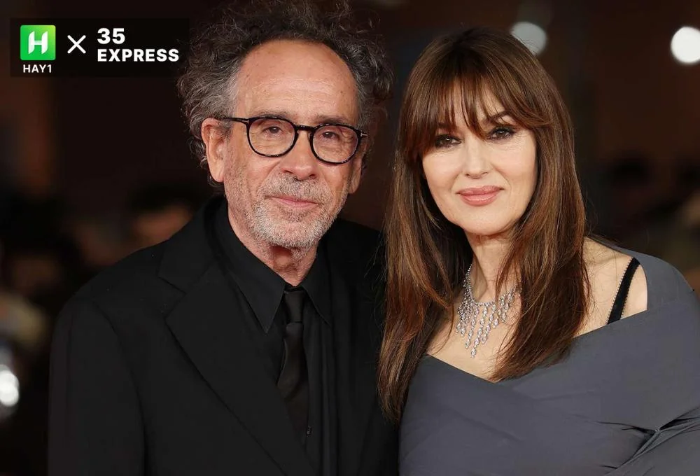 Tim Burton và Monica Bellucci