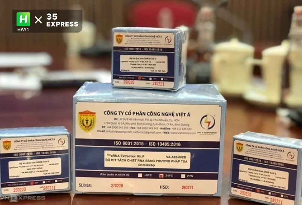 Bộ kit xét nghiệm Covid-19 của Công ty Việt Á