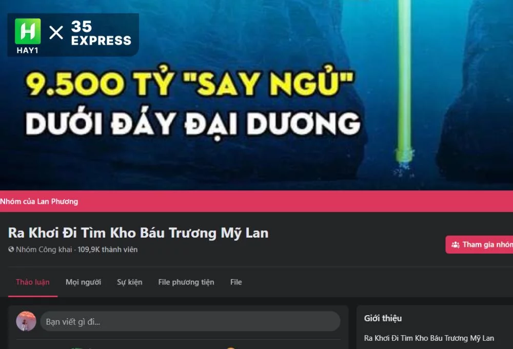 trend đi tìm kho báu của bà Trương Mỹ Lan