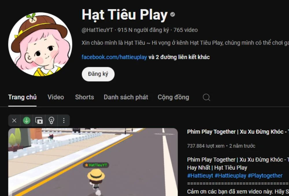 Hạt Tiêu Play là ai?