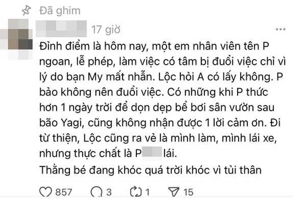 Bất ngờ với vụ lùm xùm Lộc và Mơ bị tố hành xử sốc với nhân viên