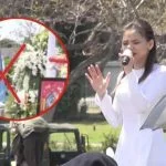 CĐM đào lại video ca sĩ Myra Trần hát bên lá cờ lạ