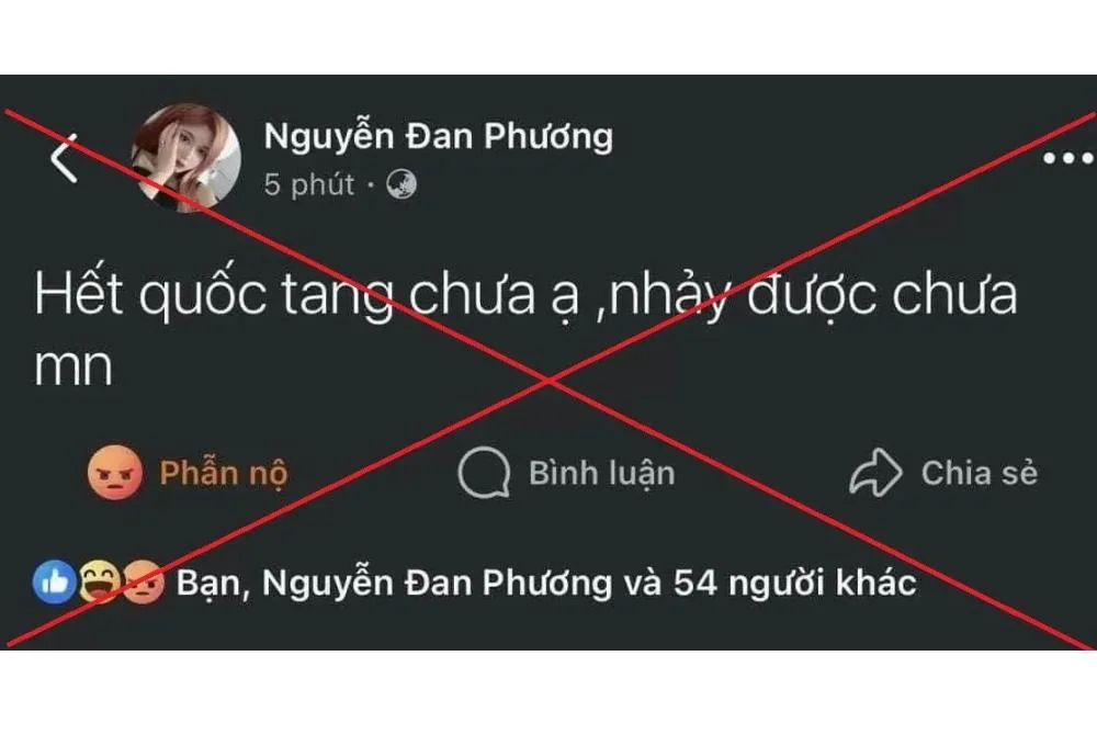 phát ngôn liên quan đến quốc tang