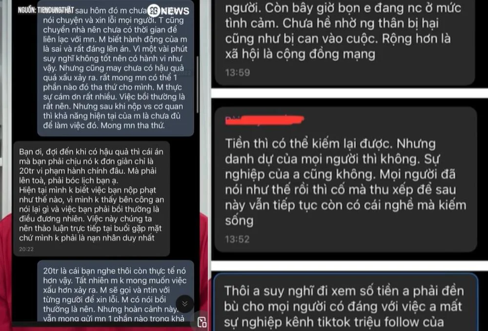 Tiktoker Tiến Dùng Thật lên tiếng thừa nhận hành vi quay lén