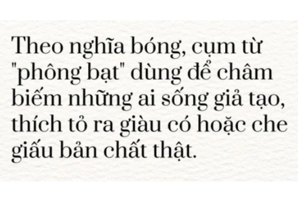 Phông bạt là gì?