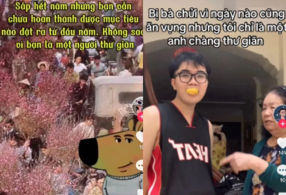 Trend "anh chàng thư giãn", "cô nàng thư giãn" trên TikTok