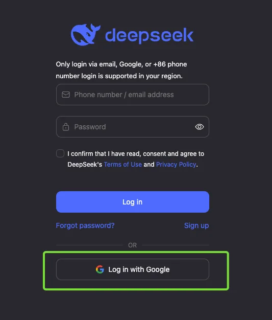 đăng ký deepseek