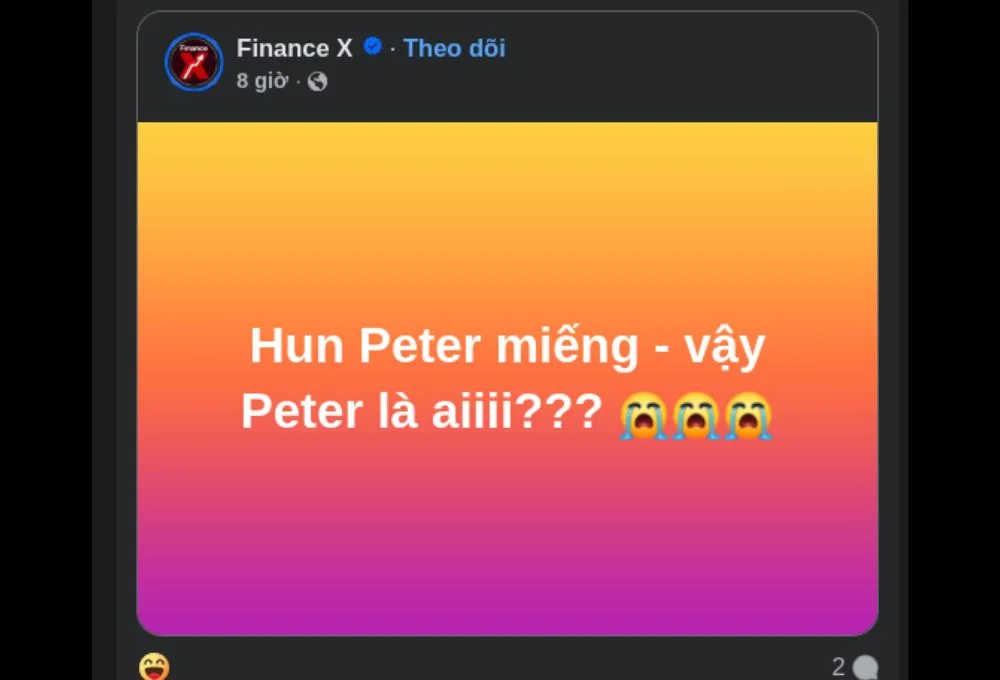 Peter phủ sóng mạng xã hội vì drama ngoại tình của ViruSs