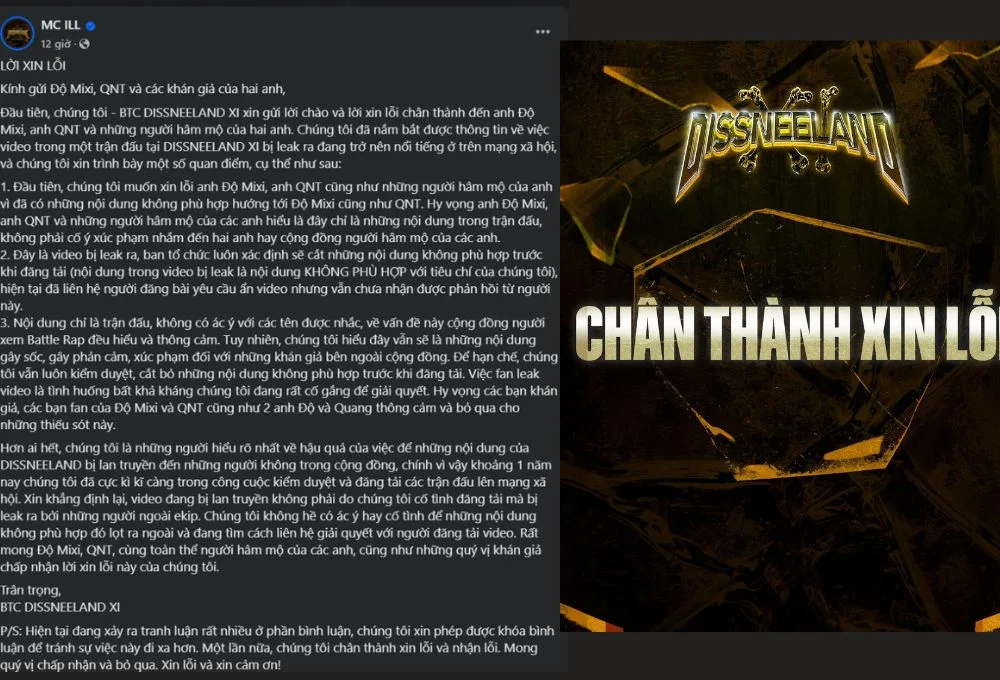 Drama: Rapper 1ONLY xúc phạm QNT và cả gia đình của Độ Mixi gây bức xúc