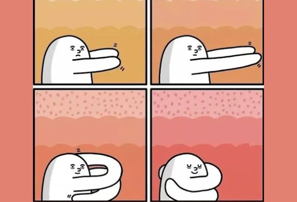 meme ôm độc đáo