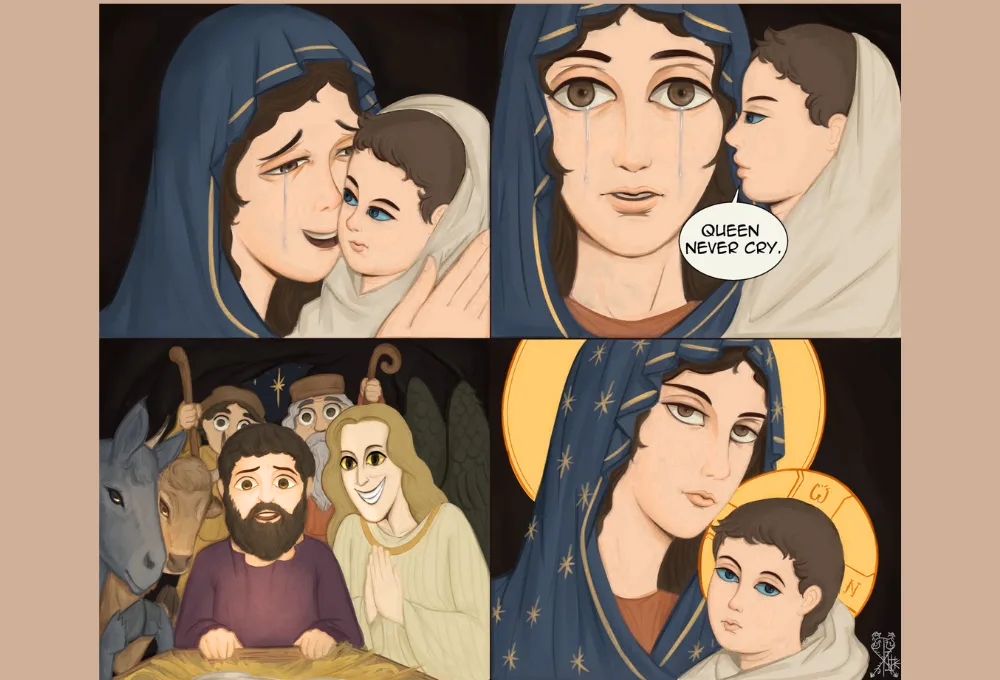 Tổng hợp các Queen never cry meme 