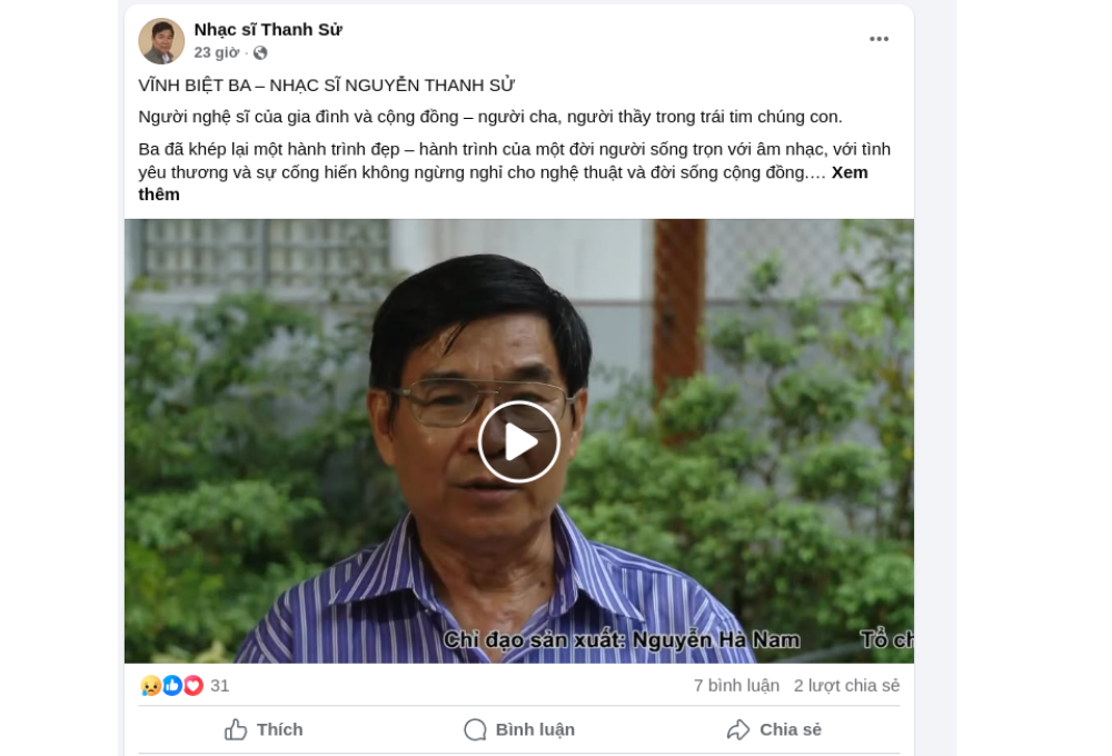 Di sản nghệ thuật của nhạc sĩ Thanh Sử: Gieo yêu thương bằng giai điệu và thi ca