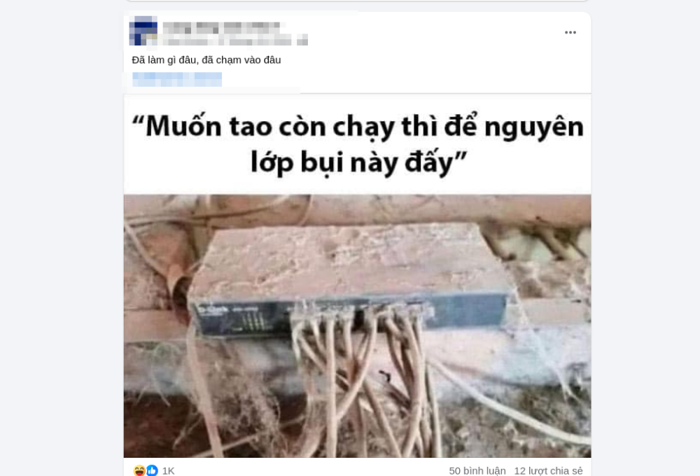 Sử dụng “Đã làm gì đâu? Đã chạm vào đâu?” sao cho phù hợp